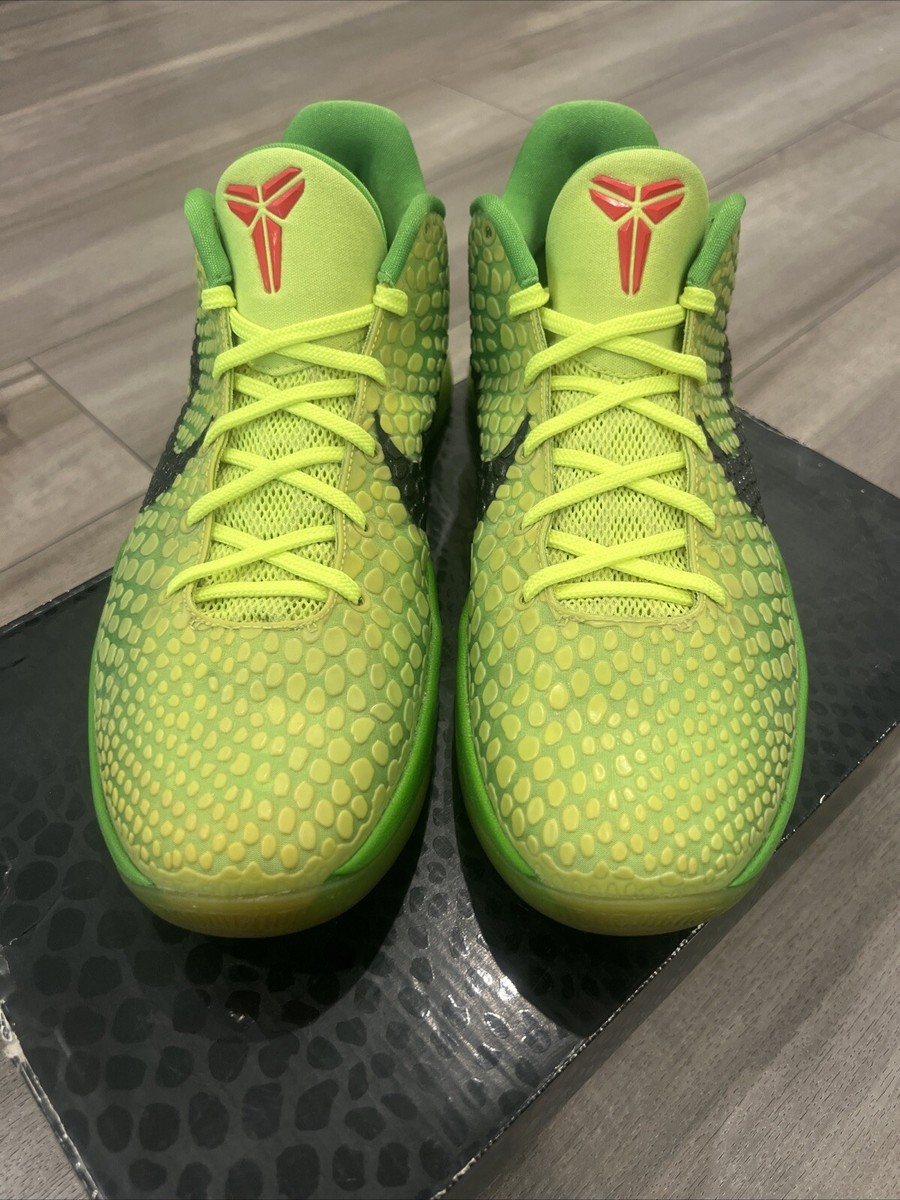 Kobe 6 Grinch NIKE zoom OG (2010) Men's Size 10 (429659-701) Very