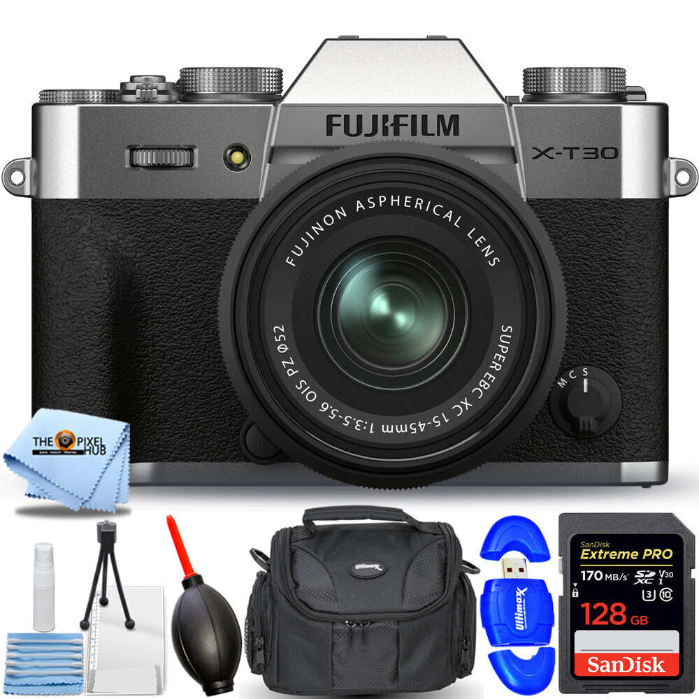 FUJIFILM X-T30 II Mirrorless Camera with XC 15-45mm OIS PZ Lens