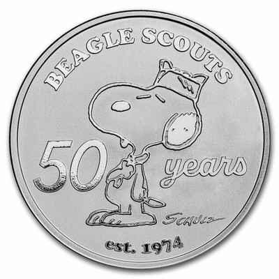 Peanuts® Beagle Scouts 50th Anniversary 1 oz Silver Round | eBay