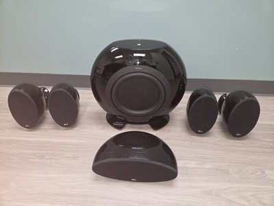 KEF HTS3001 HTC3001 5.1 Theater Surround Sound Speakers HTB2 Power
