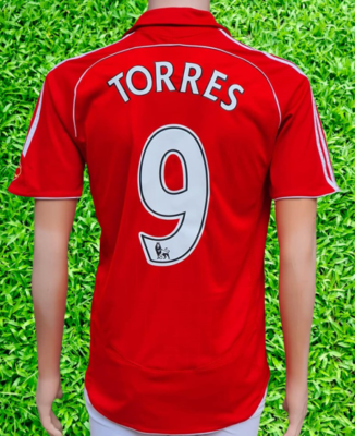 LIVERPOOL FC 2007-2008 F. TORRES 9 TOP GOAL SCORER HOME ADIDAS