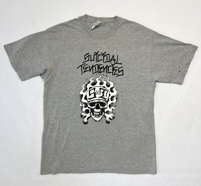 Rare Vintage Suicidal Tendencies Skull Crossbones SxT Tour T Shirt