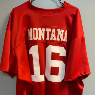 Throwback San Fransisco 49ers #16 Joe Montana Jersey Adult XXL | eBay