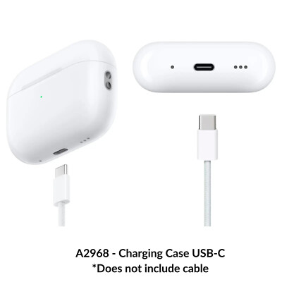 Apple AirPods Pro 2nd Gen | Bluetooth | White | Replacement USB-C