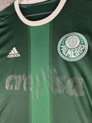 Palmeiras Shirt Mens Medium Green Soccer Jersey Adidas Crefisa