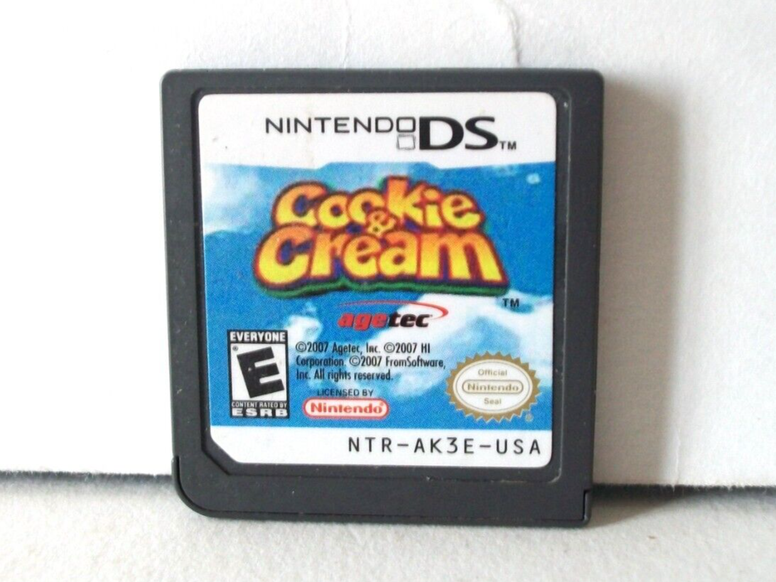 Cookie and Cream Nintendo DS Game Cartridge Only 3D Platformer