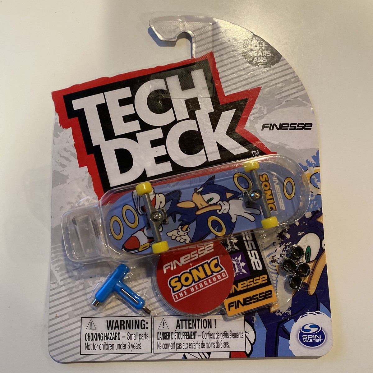 Tech Deck Finesse Sonic the Hedgehog Rings fingerboard | eBay