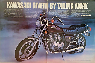 Kawasaki KZ750LTD Motorcycle Vintage 1981 Print Ad | eBay