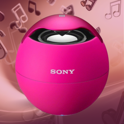 Sony SRS-BTV5 Wireless Portable Speaker Bluetooth Hot Pink Ball