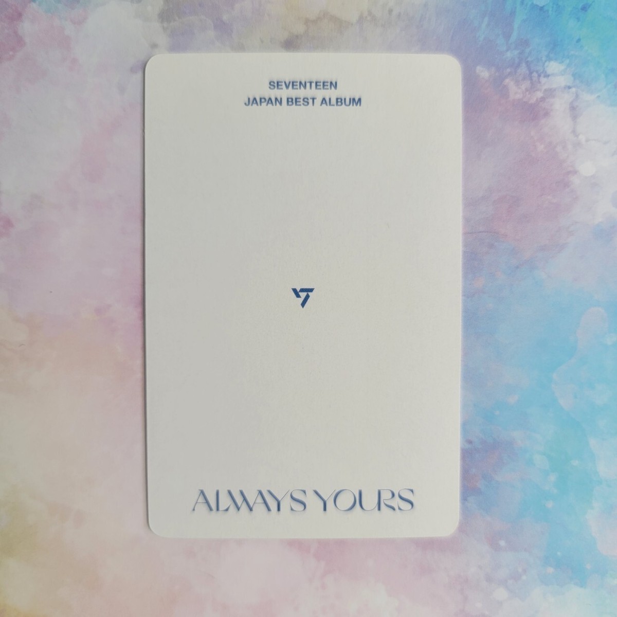 SEVENTEEN ALWAYS YOURS JAPAN BEST ALBUM Photo Card Type G Limited