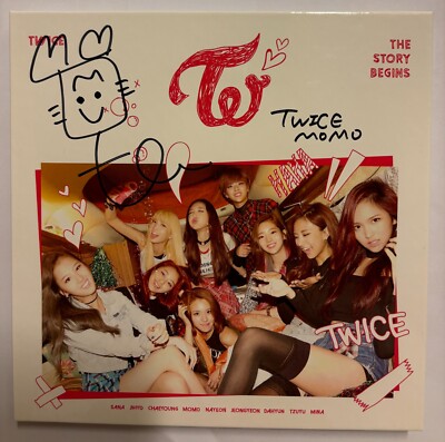 TWICE [THE STORY BEGINS] MOMO Autographed Signed Album SIXTEEN