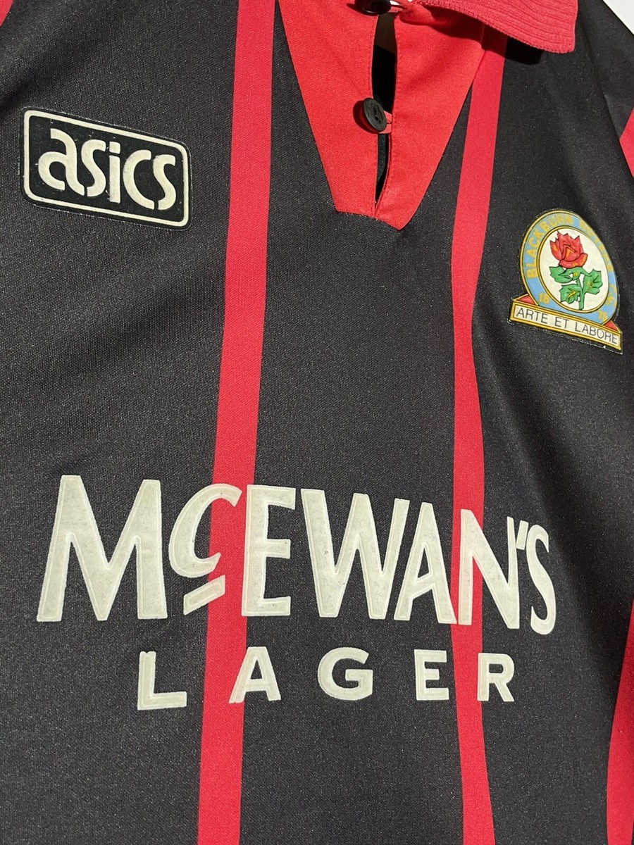 Blackburn Rovers Asics 1994/95 Away Vintage Football Shirt Soccer