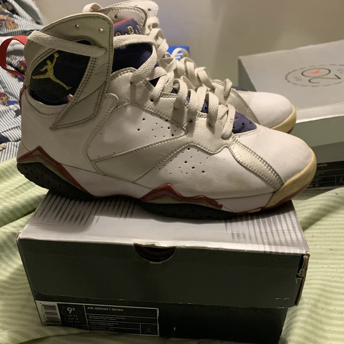 Air Jordan 7 Retro Olympic 2004 Size 9.5 w/ Box 676556031142| eBay