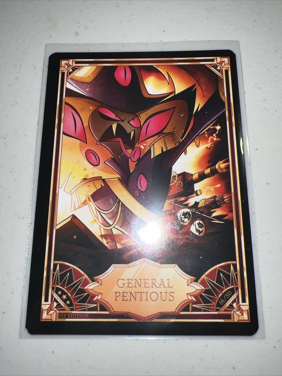 General Pentious 16/50! Hazbin Hotel trading card 1st Edition Rare