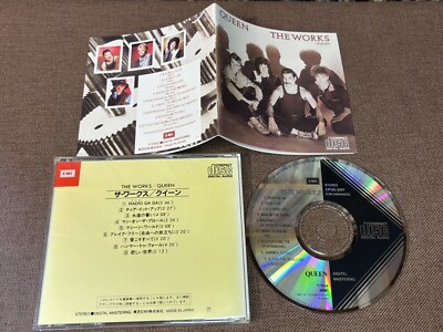 QUEEN The Works JAPAN CD CP35-3117 1A1 TO w/ BOOKLET 1984 issue