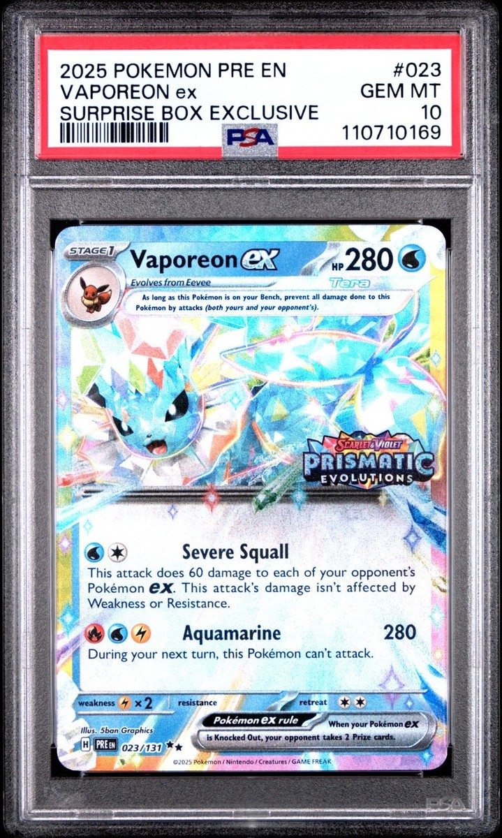 Vaporeon ex - (Prismatic Evolutions Stamp) 023/131 Miscellaneous