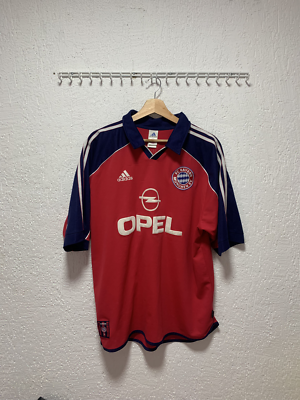 Bayern Munchen 1999 2000 Adidas Home Soccer Jersey Men's Sz XL