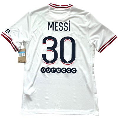 2021/22 PSG Fourth Jersey #30 Messi Medium Jordan Paris 4th