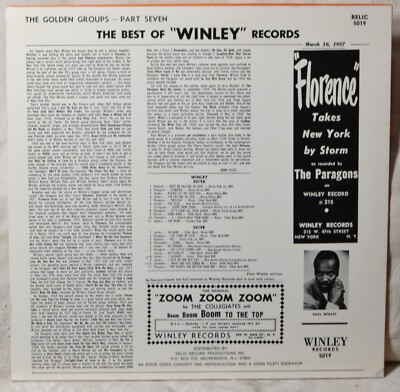 The Golden Groups 7 WINLEY The Collegians -Paragons -Jesters Doo