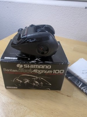 SHIMANO BANTAM BLACK MAGNUM BKM-100 BAIT CASTER With Box 5:1 Gear