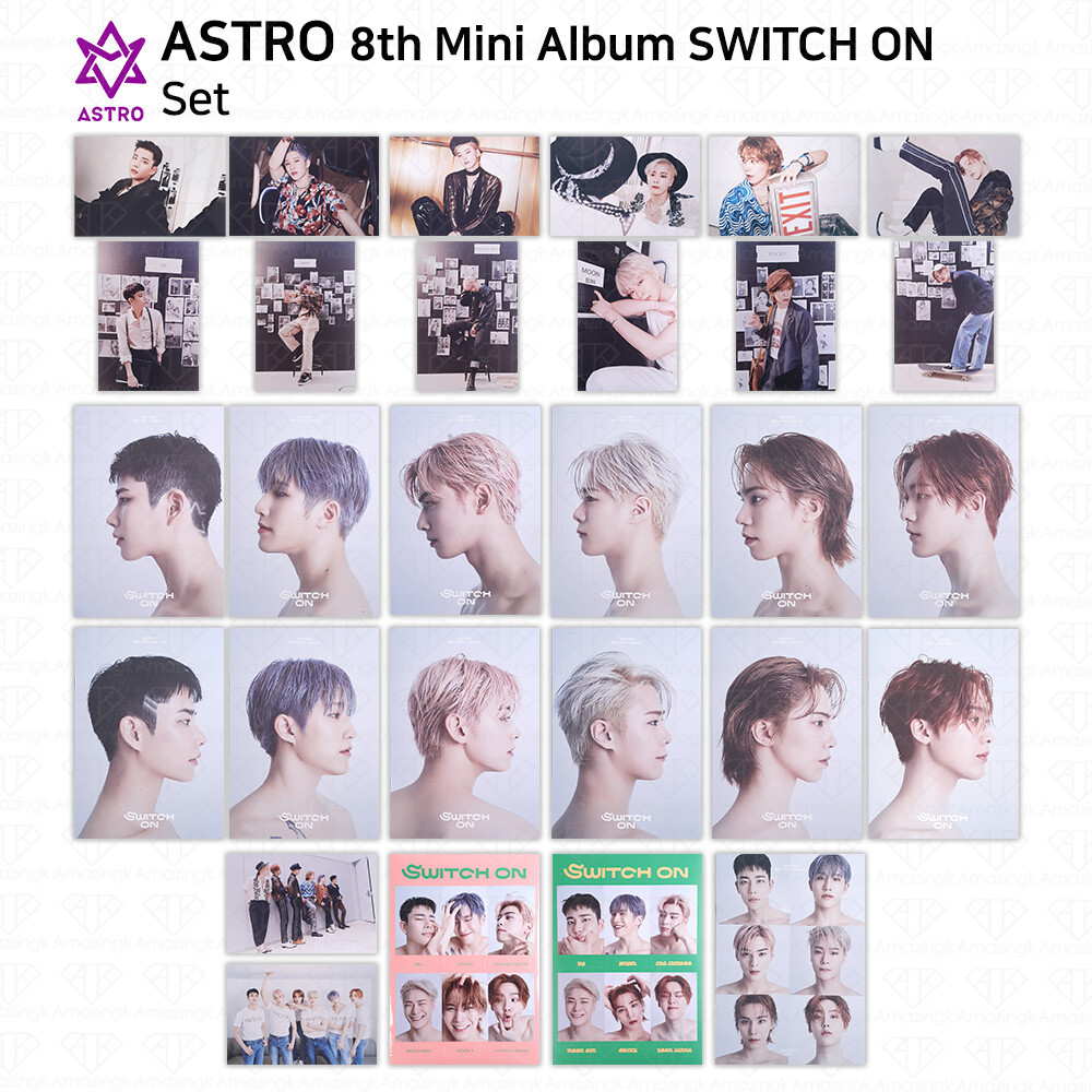 ASTRO 8th Mini Album Switch On Lyric Book Sticker Postcard KPOP K