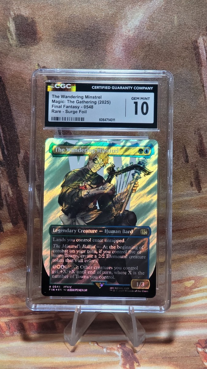 MTG The Wandering Minstrel Surge Foil Borderless #0548 Final