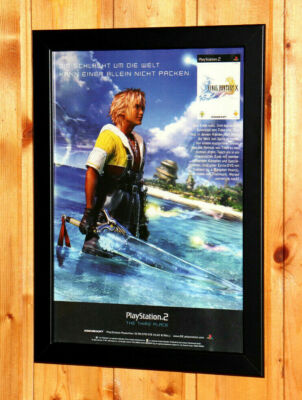 2002 Final Fantasy X 10 Old Advertising Small Poster Promo Ad