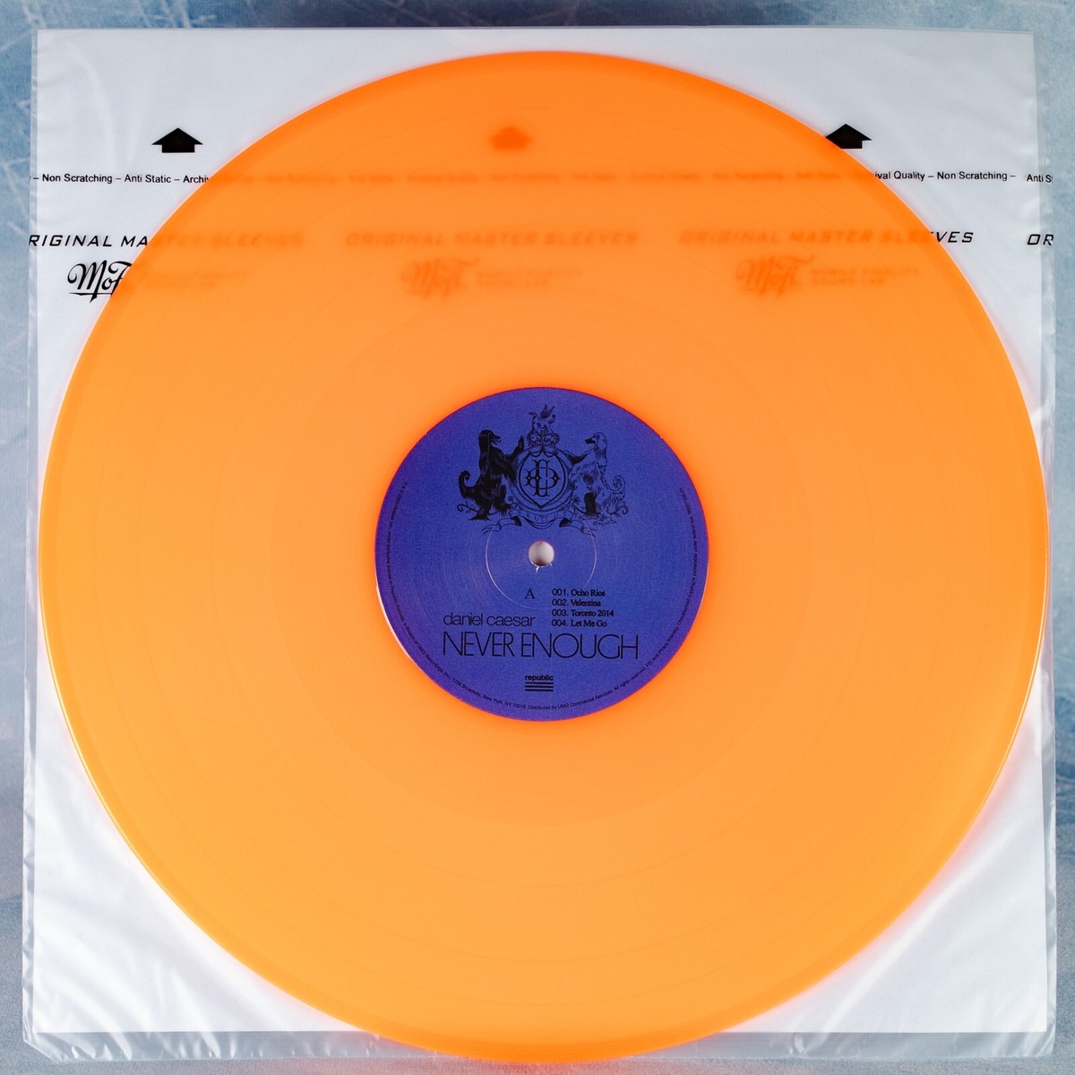 Daniel Caesar Never Enough SIGNED Vinyl Orange 2X LP New Unplayed