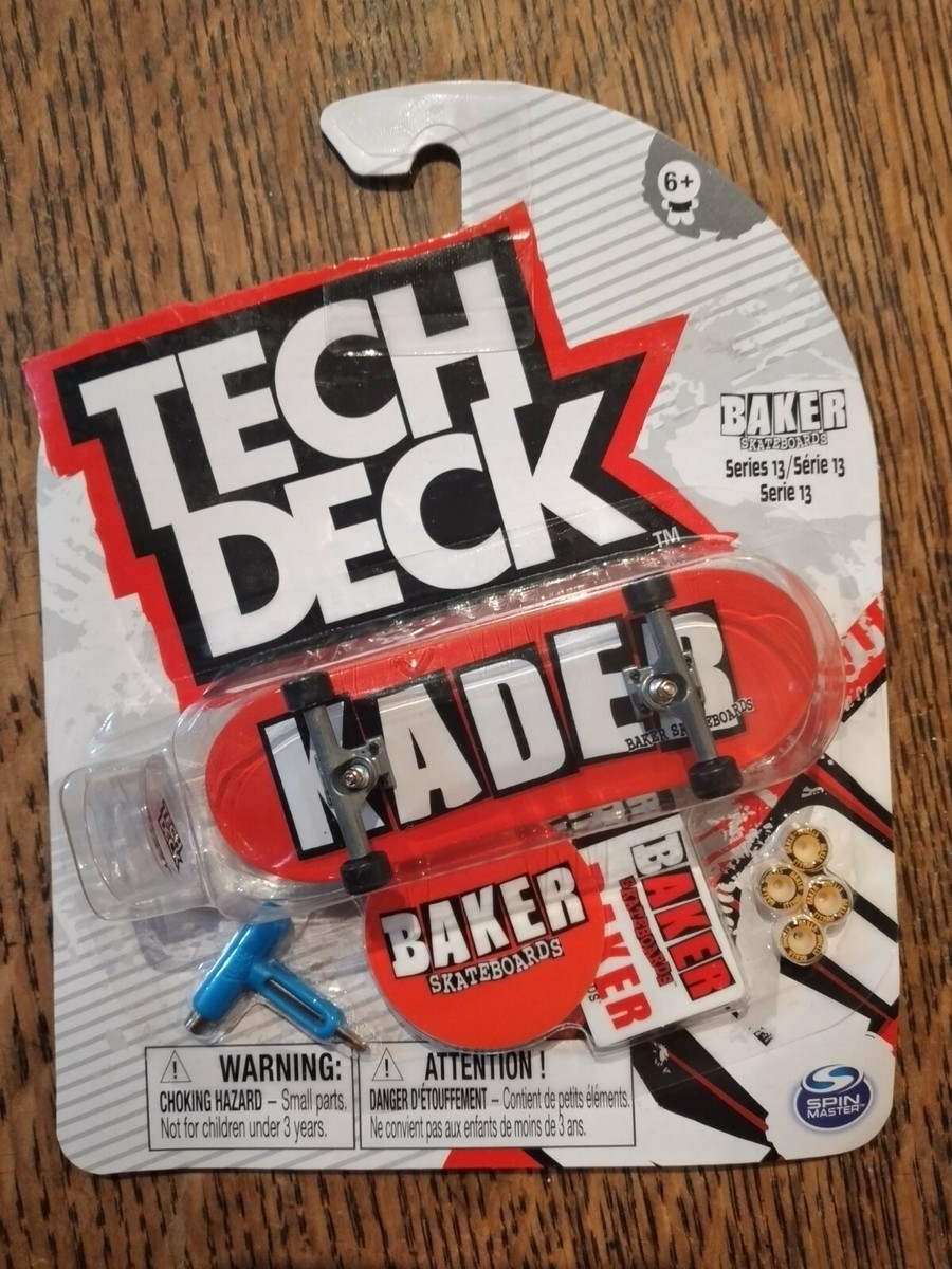 Spinmaster Tech Deck Series 13 Baker Skateboards Kader Red | eBay