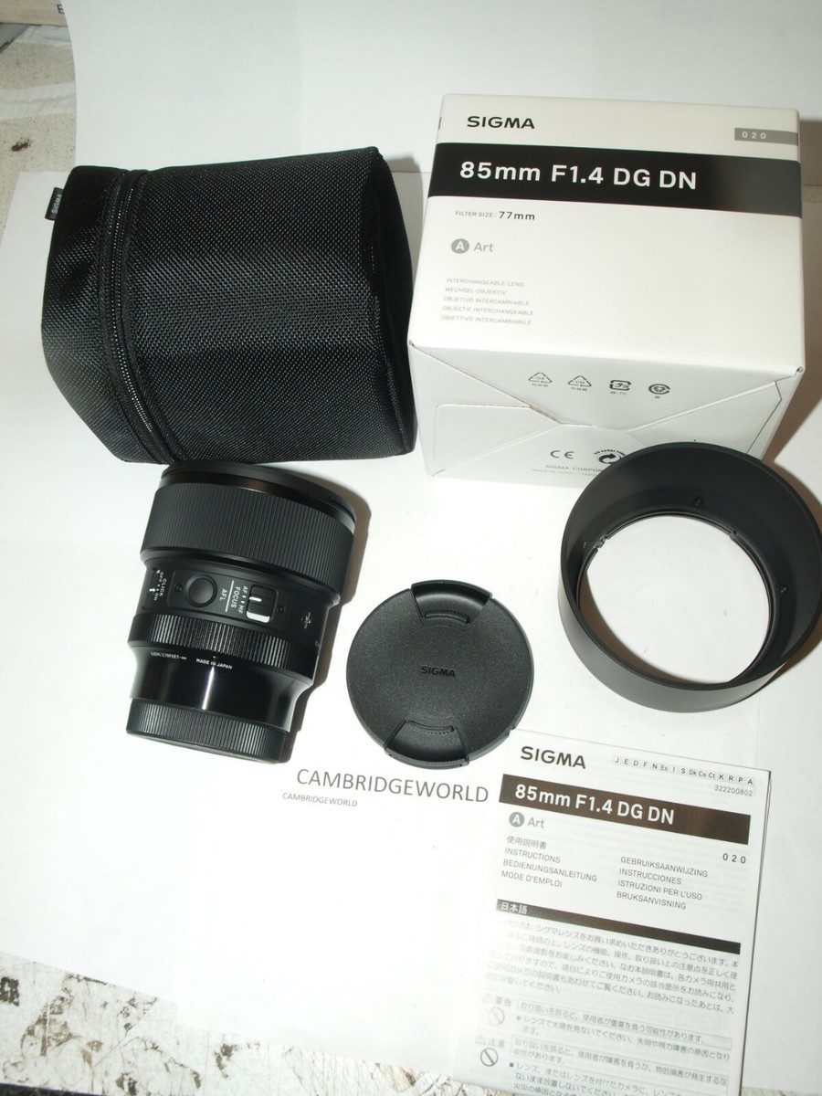 Sigma Art 85mm F/1.4 DG HSM Telephoto Lens for Canon EF for sale