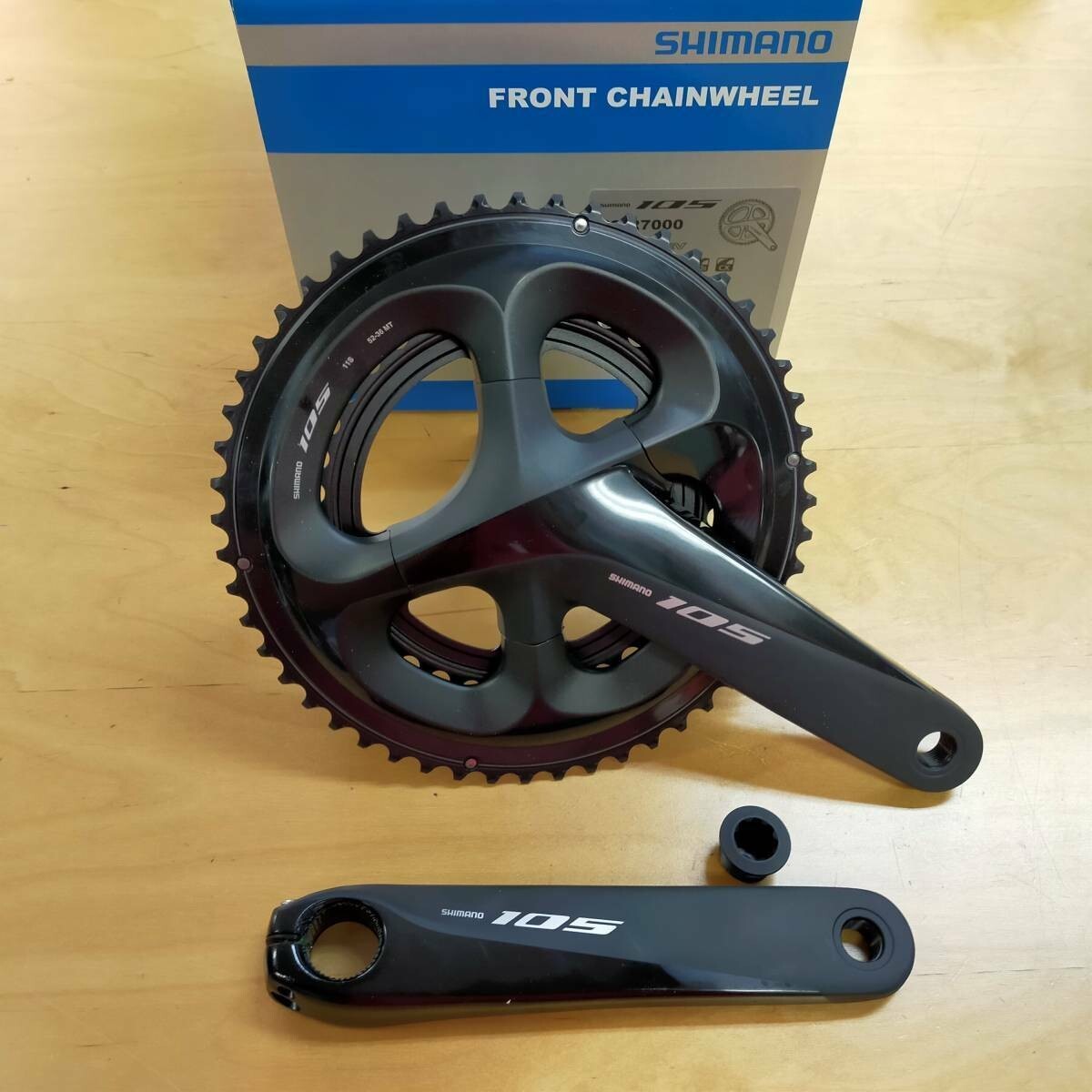 SHIMANO 105 FC-R7000 Crankset 50 / 34T (2x11S) 160mm Black Road