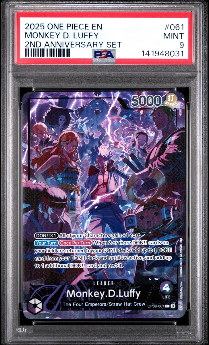 Monkey.D.Luffy (English Version 2nd Anniversary Set) OP09-061 One