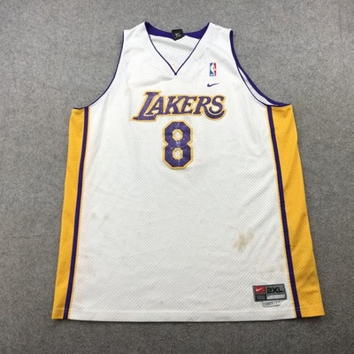 Vintage Los Angeles Lakers Kobe Bryant Jersey Mens 2XL White