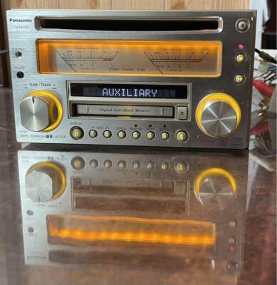 Panasonic CQ-VX5500D CD MD Mini Disc Player Car Audio Silver