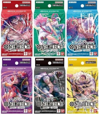 One Piece Card Game Start Deck Set of 6 ST-15-20 Bandai Japan | eBay