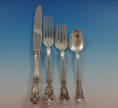 Chateau Rose by Alvin Sterling Silver Flatware Set Service 24