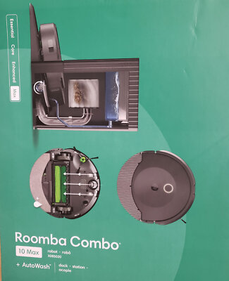 iRobot Roomba Combo 10 Max Robot Vacuum and Mop + AutoWash Dock | eBay