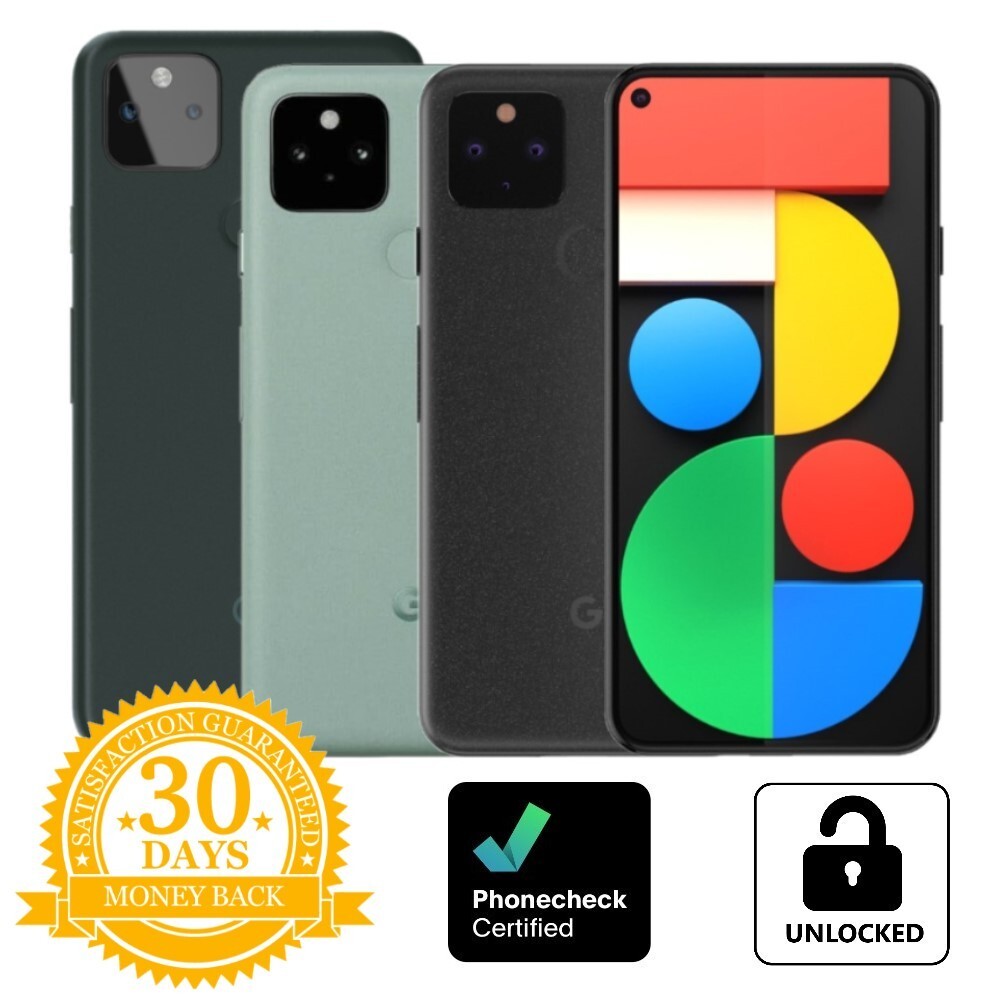 Google Pixel 5 & 5a 5G - 128GB - Black | Green (Unlocked