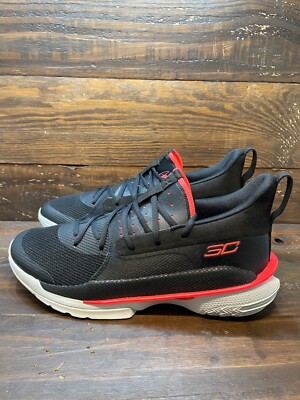 Under Armour Curry 7 Black Red Sneakers 3021258 001 Mens Size | eBay