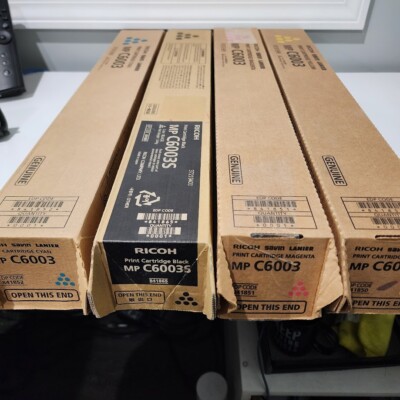 Ricoh MP C6003 Toner Cartridge Set Yellow Magenta Cyan Black | eBay