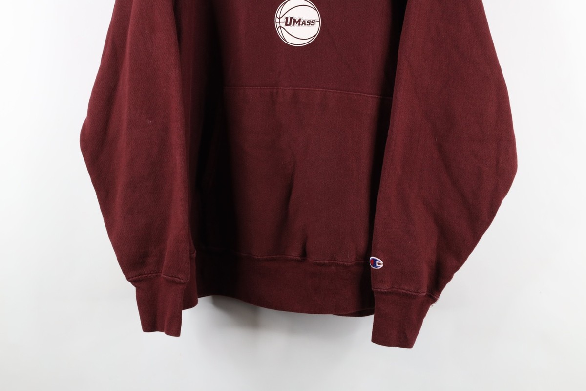 Vtg Champion Reverse Weave Mens L UMass Amherst Basketball