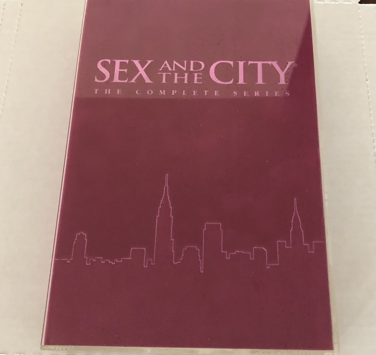 Sex and the City Complete DVD Box Set Pink Velvet Book Acrylic