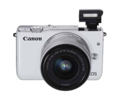 Canon EOS M10 18.0MP Digital Camera - White (Kit w/ EF-M 15-45mm