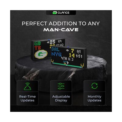 Glance LED Ticker - Customizable LED Display Sports Ticker, LED