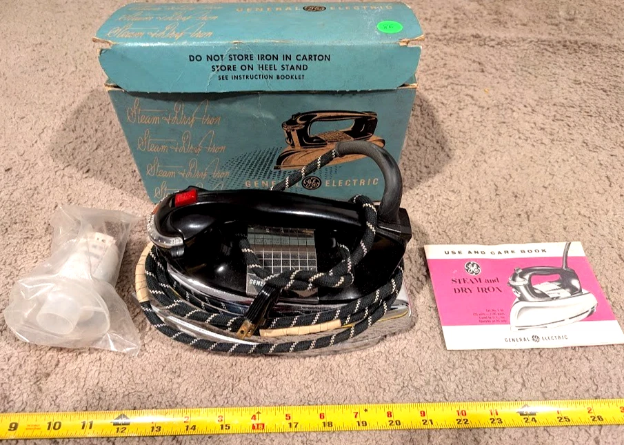 General Electric Steam Iron In Collectible Irons for sale | eBay
