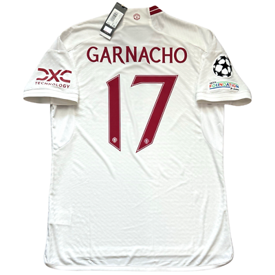 2023/24 Manchester United Authentic Third UCL Jersey #17 Garnacho