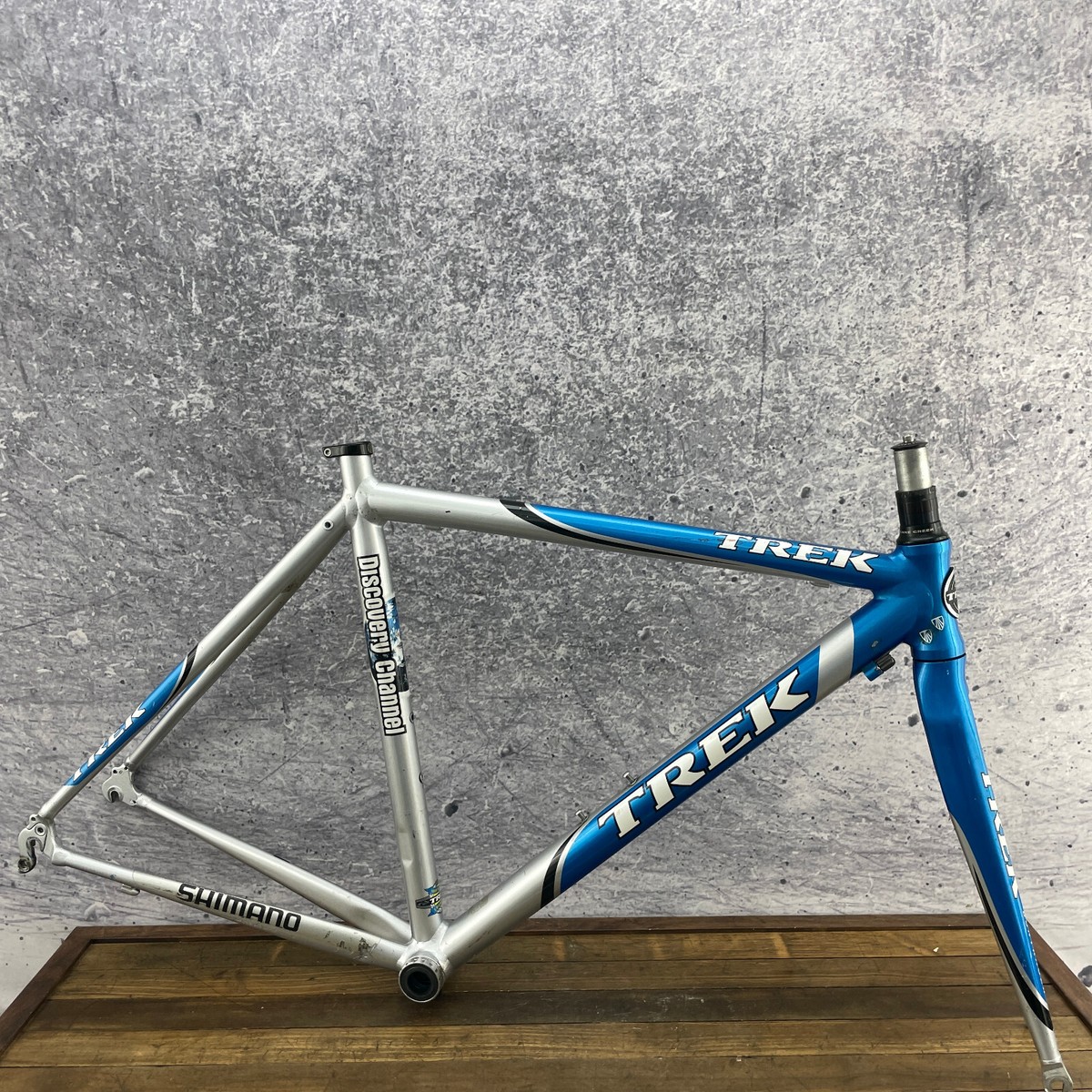 Trek Discovery Channel Frame Set 54 cm Carbon Fork 700c Blue Aero