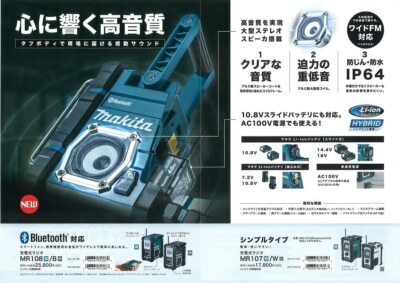 Makita 10.8~18V Wireless Speeker Radio MR108 Bluetooth Linked Body
