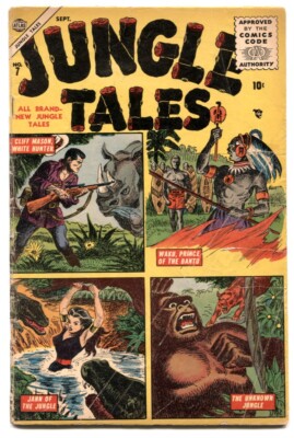 Jungle Tales #7 1955 - Atlas -G/VG - Comic Book | eBay