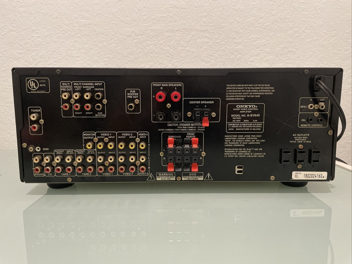 ONKYO オンキョー A-SV640 AVアンプ 単体コンポ 音楽② 【公式通販】